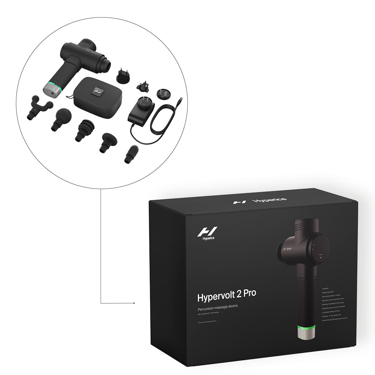 Masseur à percussion HYPERVOLT 2 PRO 7/7