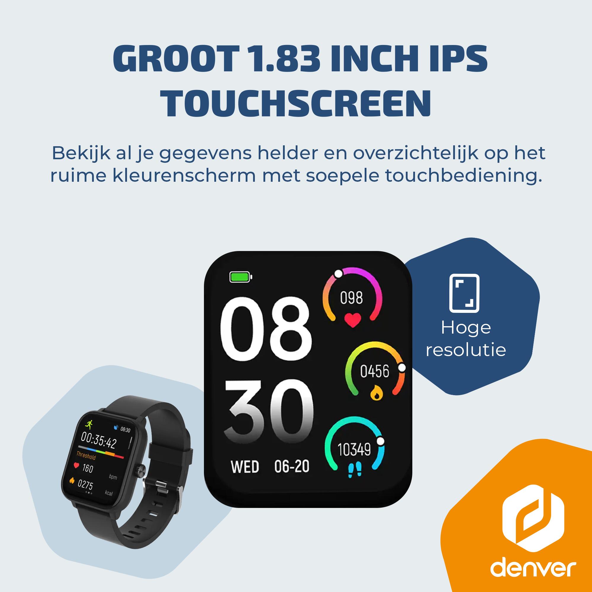 Smartwatch - Hartslagmeter - 130+ Sportmodi - GPS tracking - SWG155B 5/7
