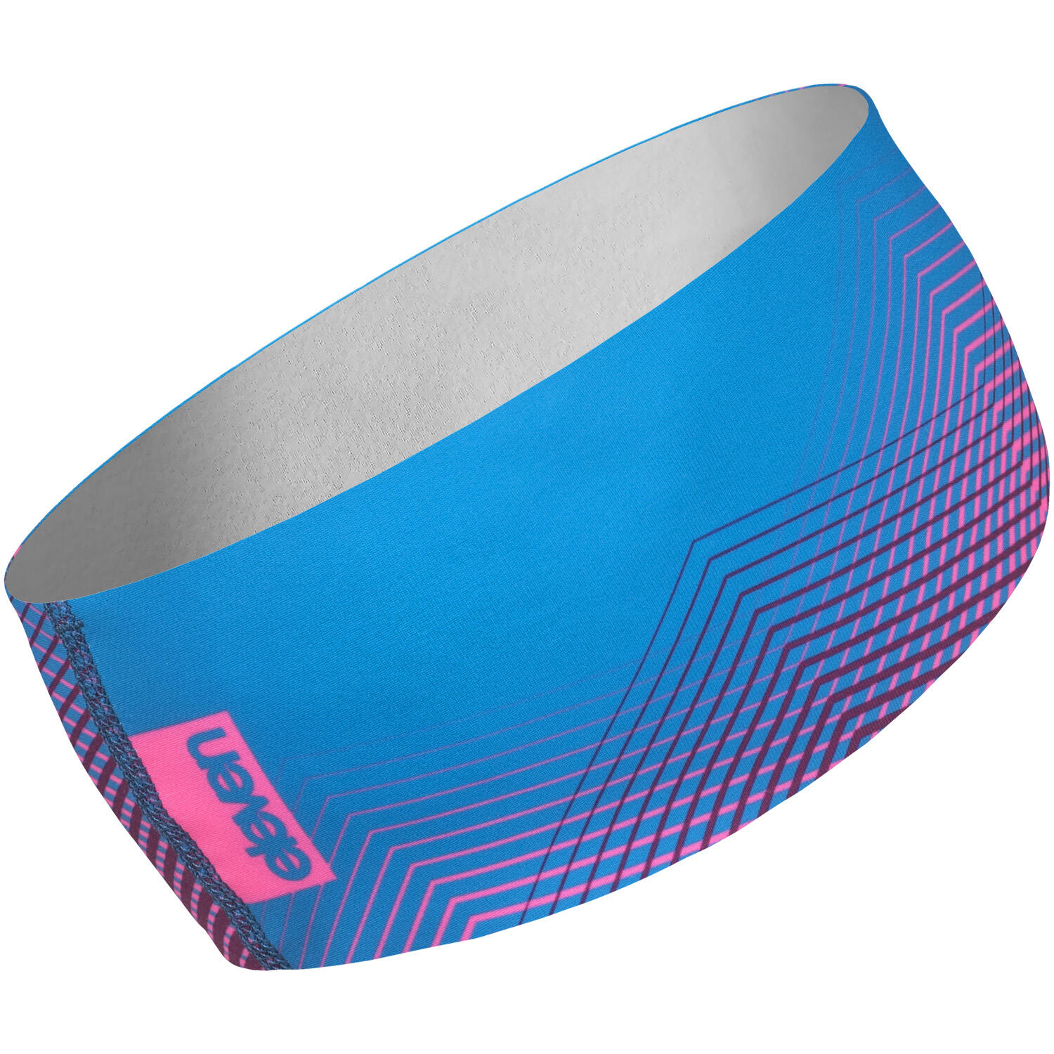 Sportstirnband Eleven Dolomiti Vortex – blau/rosa 3/3