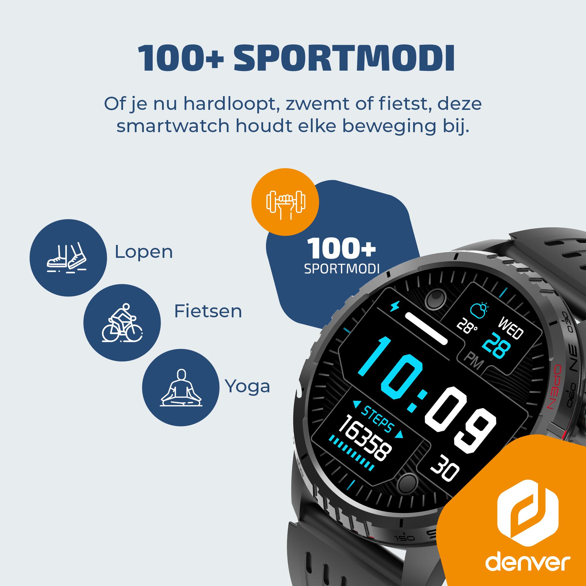 Smartwatch - Bluetooth - 100+ sportmodi - Hartslagmeter - GPS Tracking - SWG345B 3/7