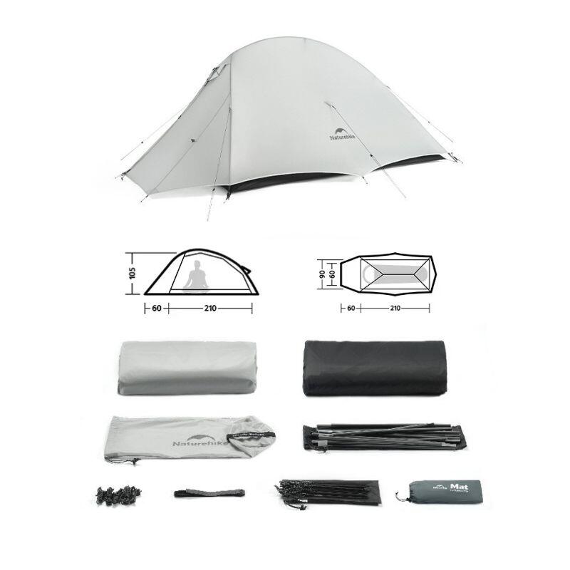 Namiot Turystyczny Naturehike Cloud Up 1 Ul 15D Cnk2450Ws017 1Os. 5/6