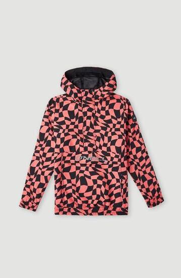 O'NEILL O'neill Manteaux RIDGE ANORAK JACKET Filles Pink Checkboard