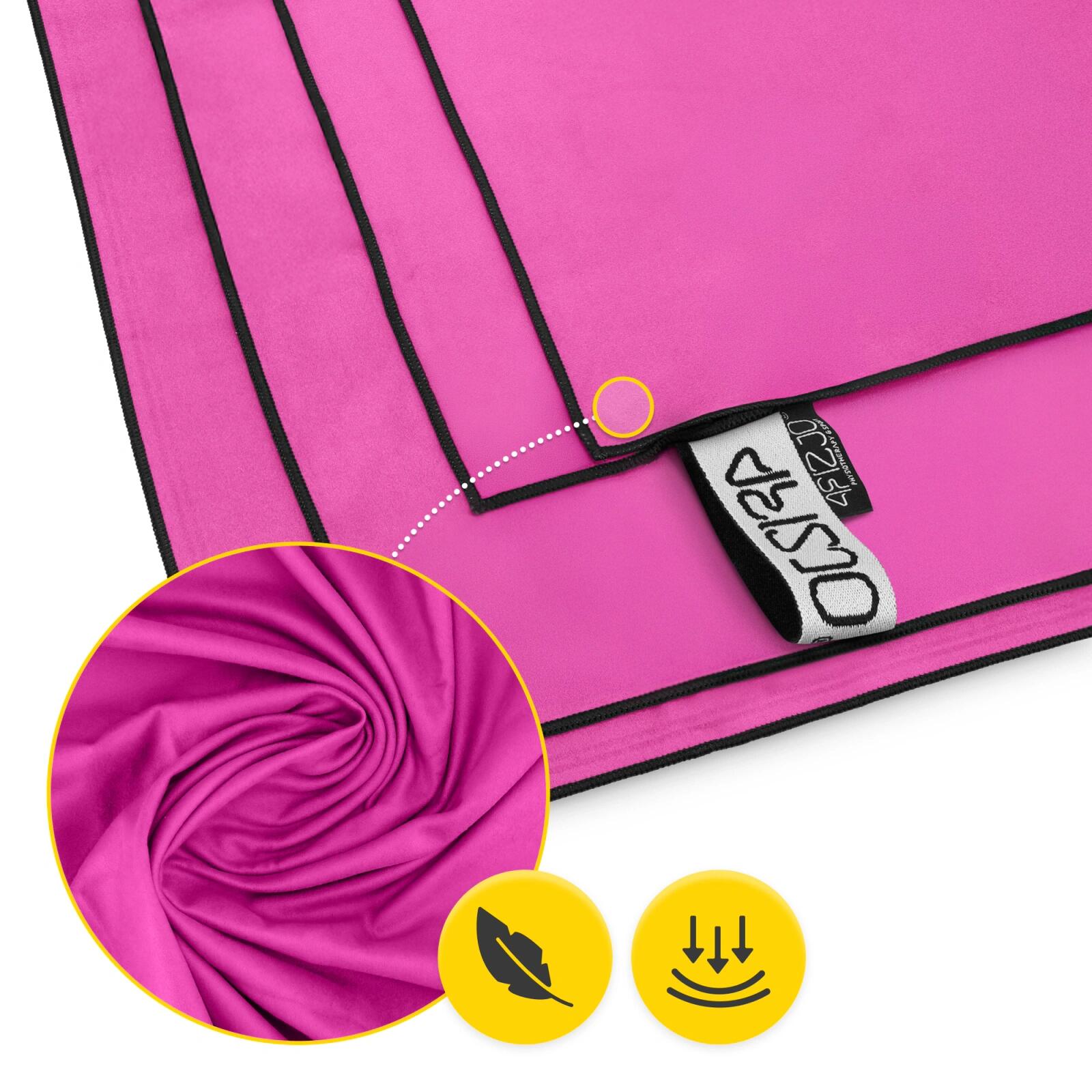 Mikrofaser Handtuch 90x50 cm Schnelltrocknend Sporthandtuch Fitness 4FIZJO 6/7