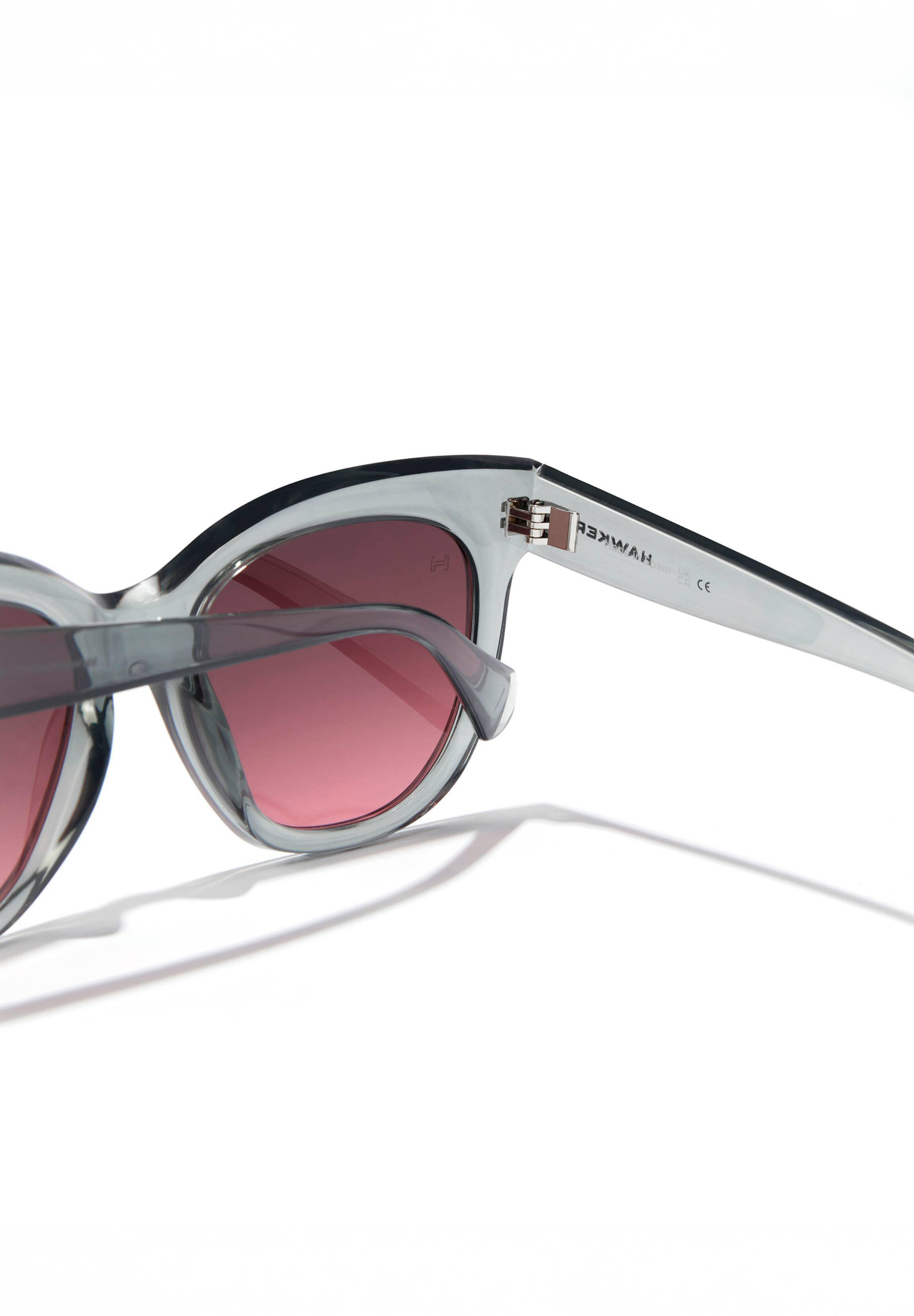HAWKERS - Gafas de Sol para Hombre y Mujer AUDREY RAW  -  GREY SMOKE PINK 4/6