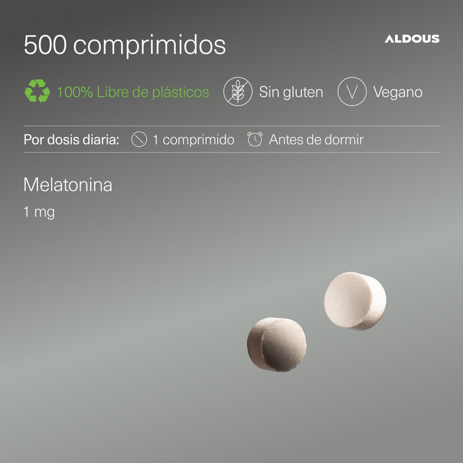 Mélatonine pure 1 mg – 500 comprimés 3/7