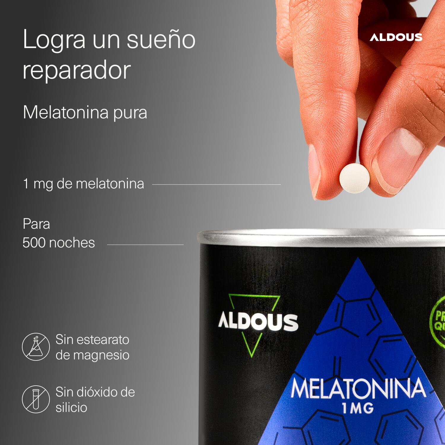 Mélatonine pure 1 mg – 500 comprimés 2/7