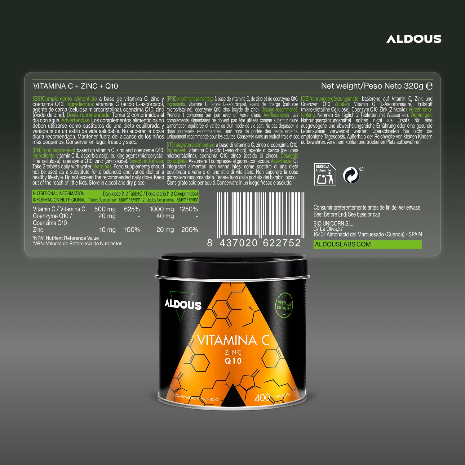 Vitamine C pure – 250 comprimés 6/7