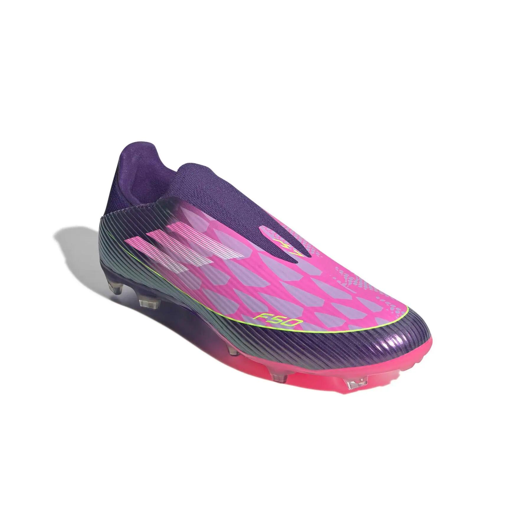 Buty piłkarskie bez sznurówek adidas F50 League Lamine Yamal FG/AG 2/7
