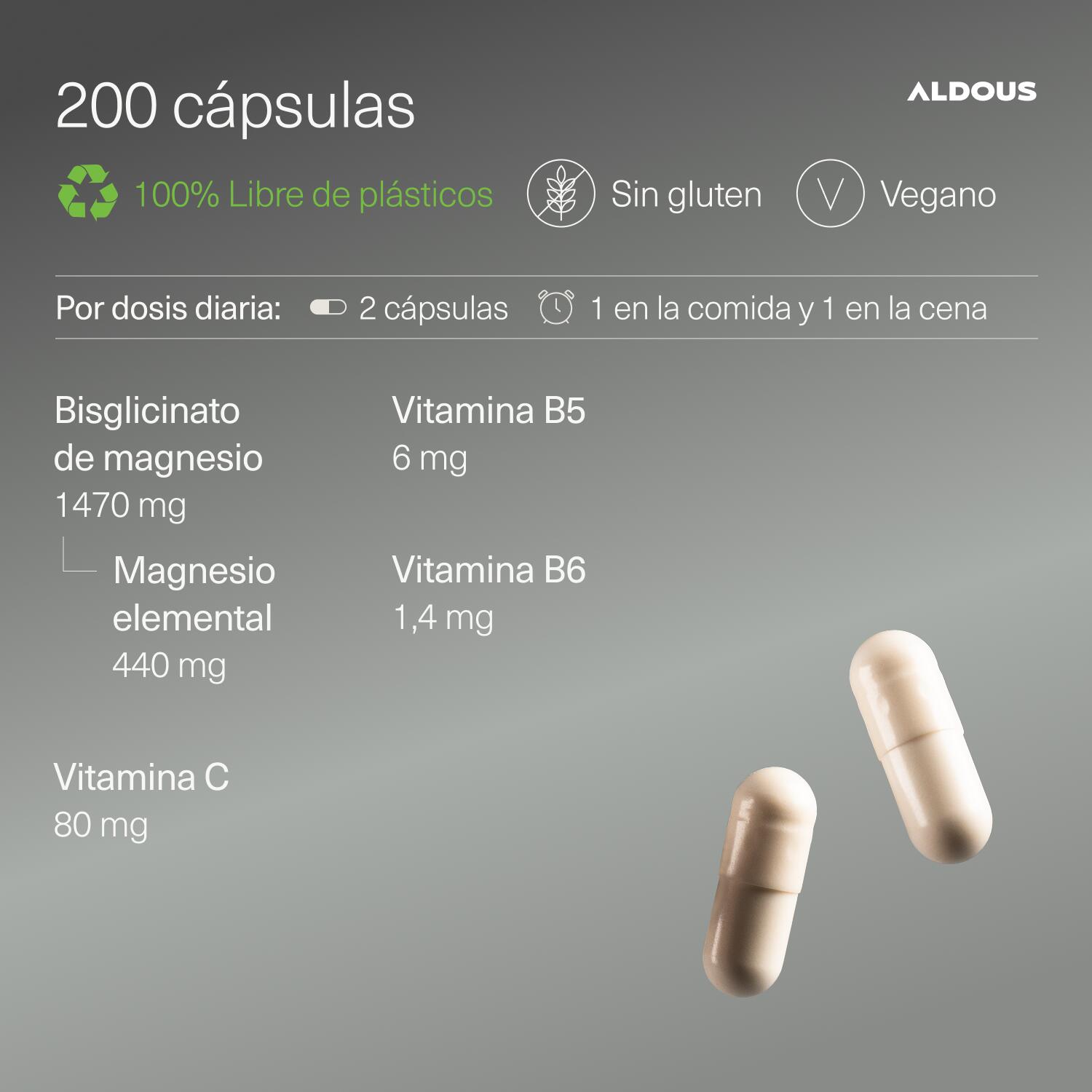 Bisglycinate de magnésium – 200 gélules 3/7