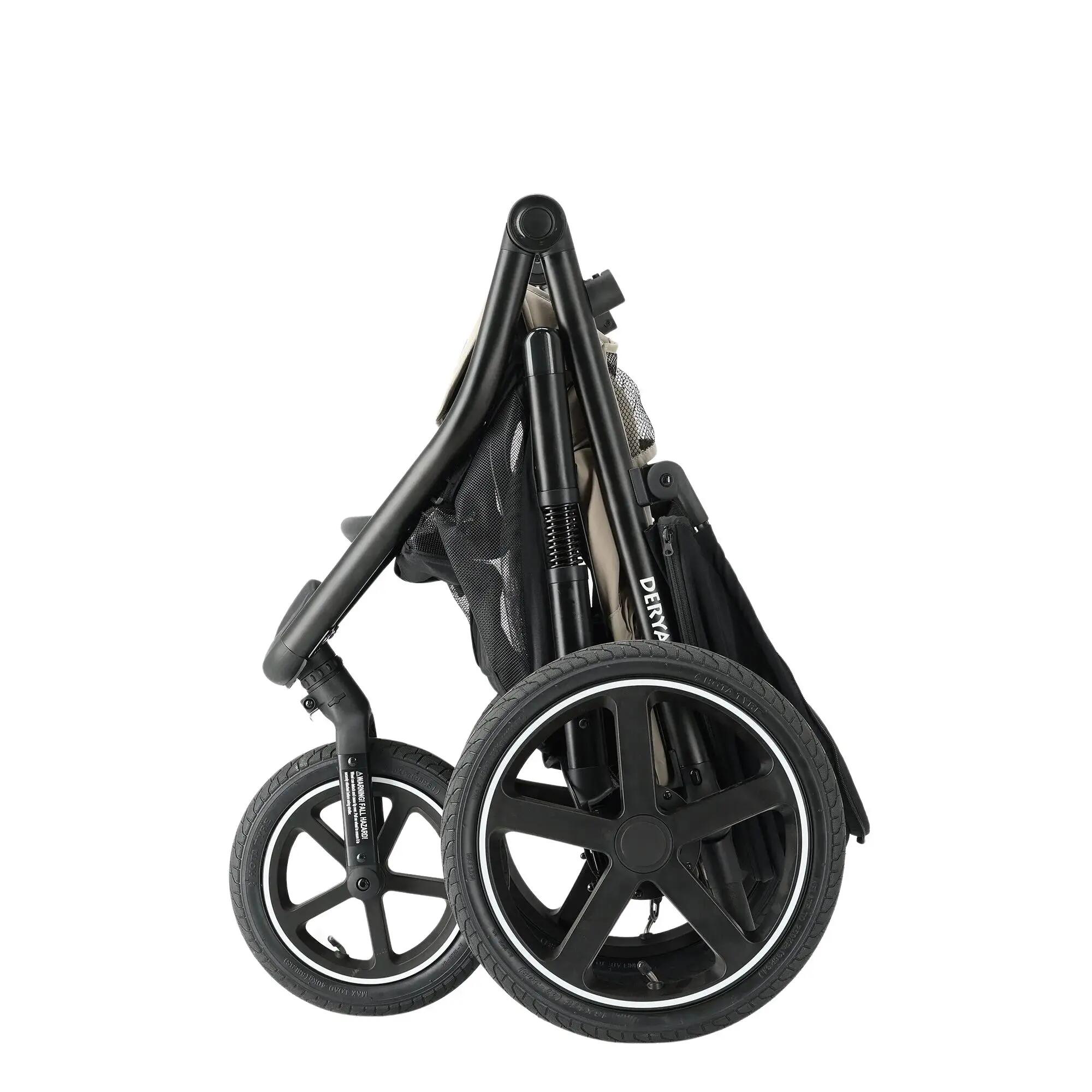 Luxe Bolt hardloop kinderwagen - Jogging buggy - Runner - All Terrain - Cream 3/8
