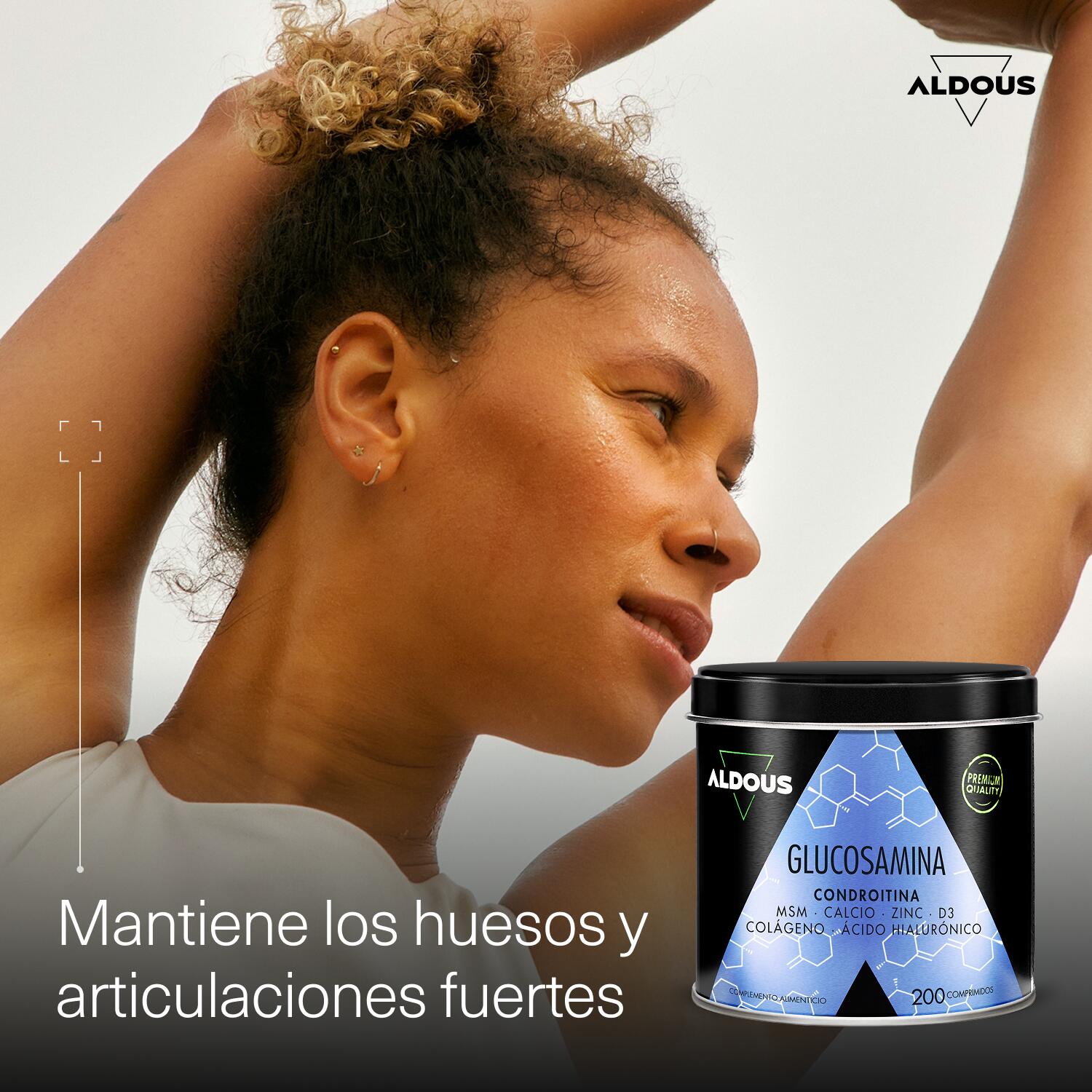 Glucosamine, Chondroïtine, MSM, Collagène | 200 comprimés | Aldous 7/7