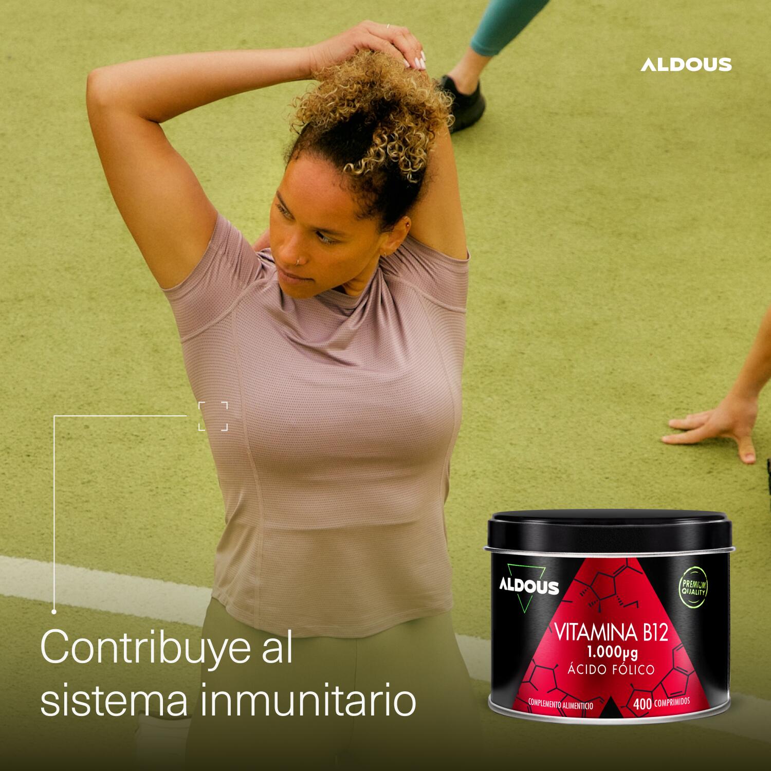Vitamina B12 con Ácido Fólico Aldous   400 comprimidos 7/7
