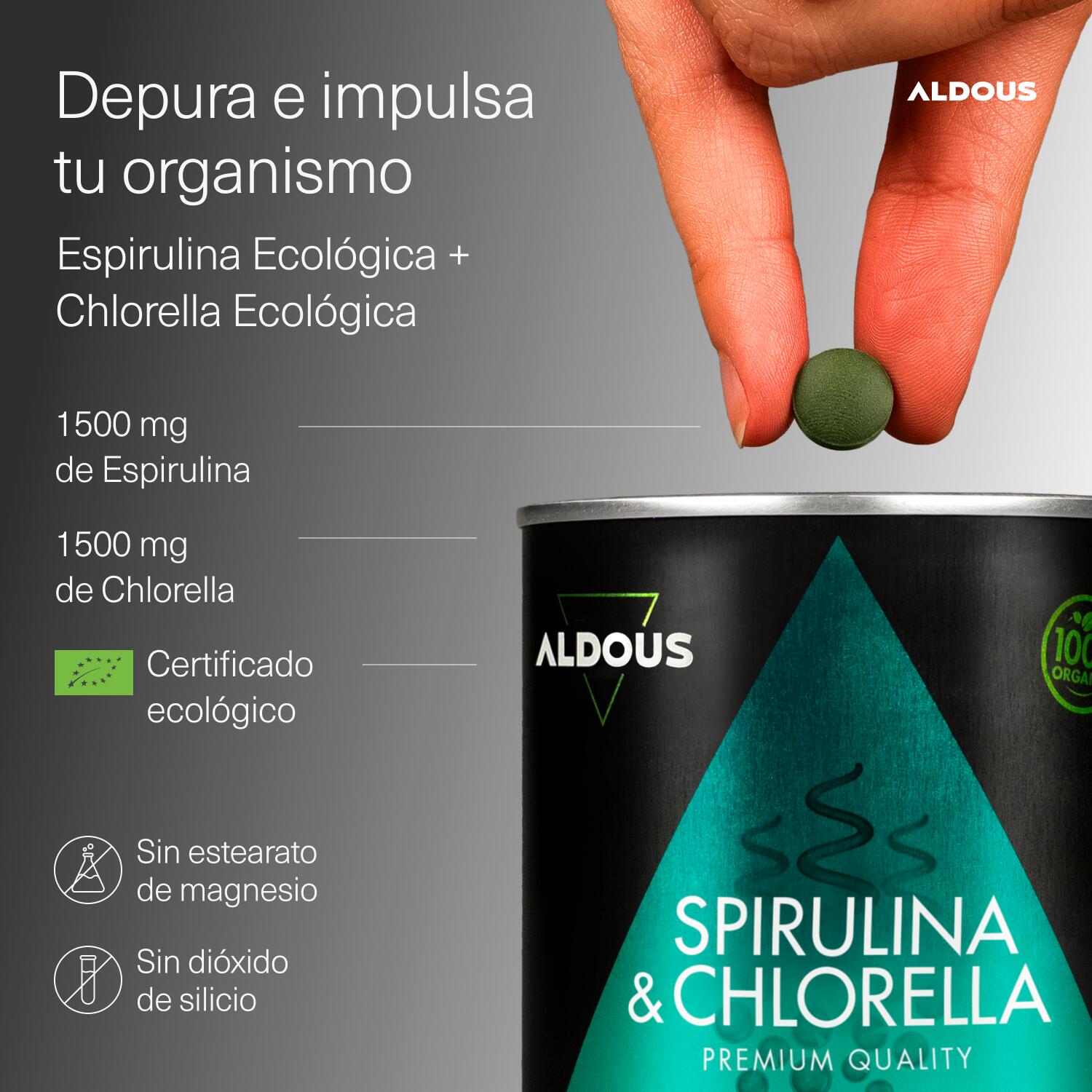 Spiruline & Chlorelle – 600 comprimés 2/7
