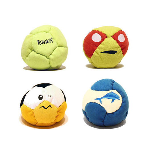 Balles de jonglage Tshaka - Lot 4 balles assortiment N°1