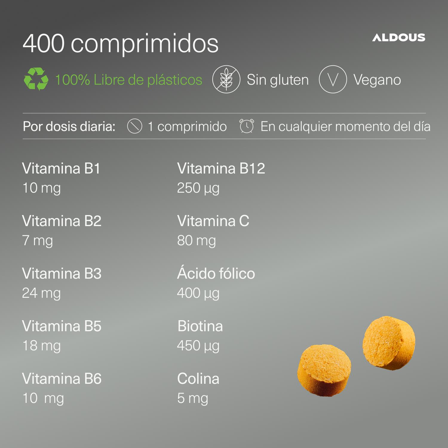 Complexe de Vitamines B – 400 Comprimés 3/7