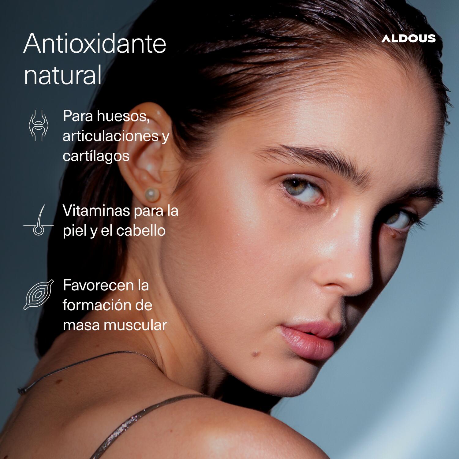 Colágeno, Ácido hialurónico, Vitamina C, Biotina, Zinc, Selenio |150 cápsulas 4/7