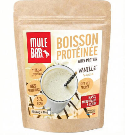 Boisson de recup Whey protéine Vanille 480g