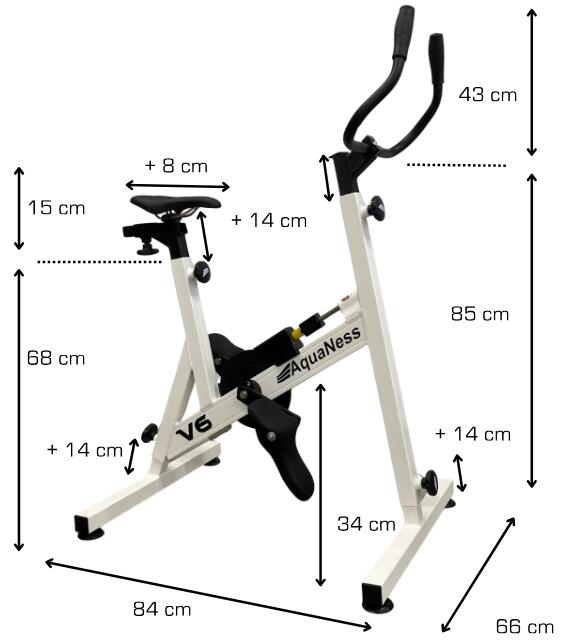 Aquaness - Aquabike V6 - Vélo de piscine 4/4