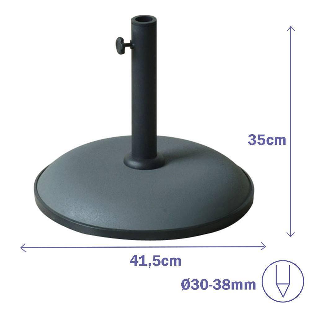 Base de Sombrinha de Concreto 15KG para Jardim e Terraça 2/3