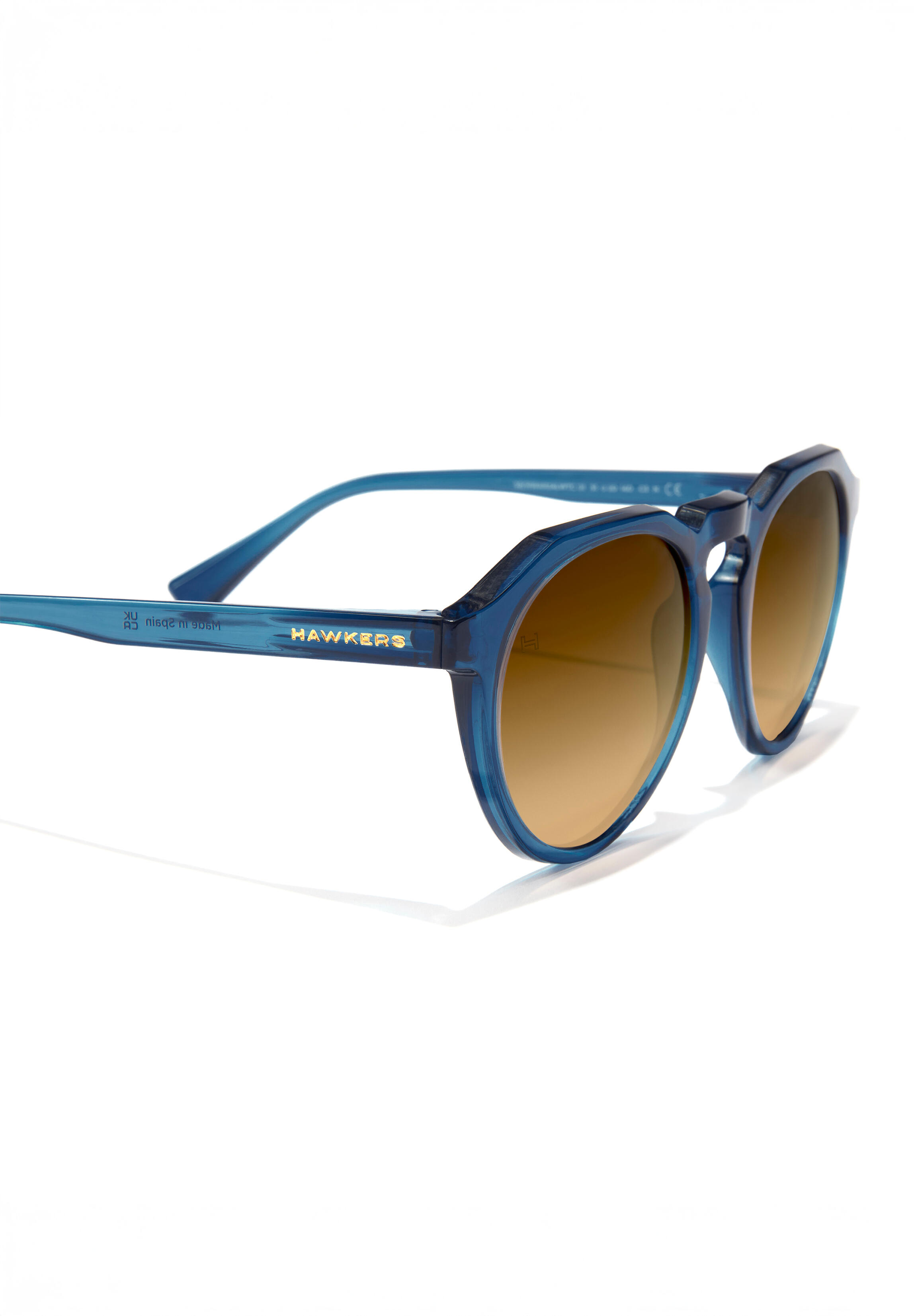 HAWKERS - Occhiali da sole per Uomo e Donna WARWICK RAW  -  NAVY PEANUT BUTTER 3/6