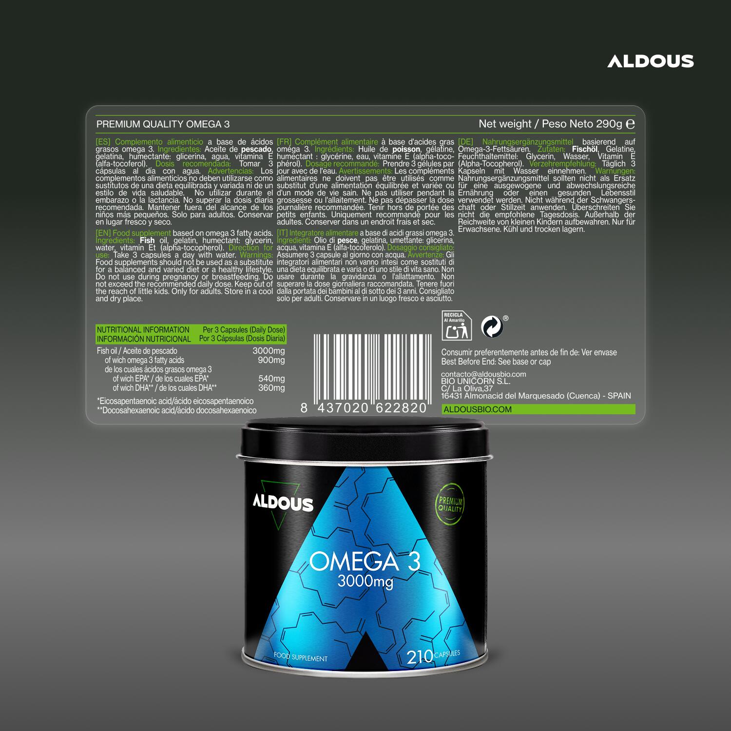 Omega 3 - 210 Soft gel 6/7