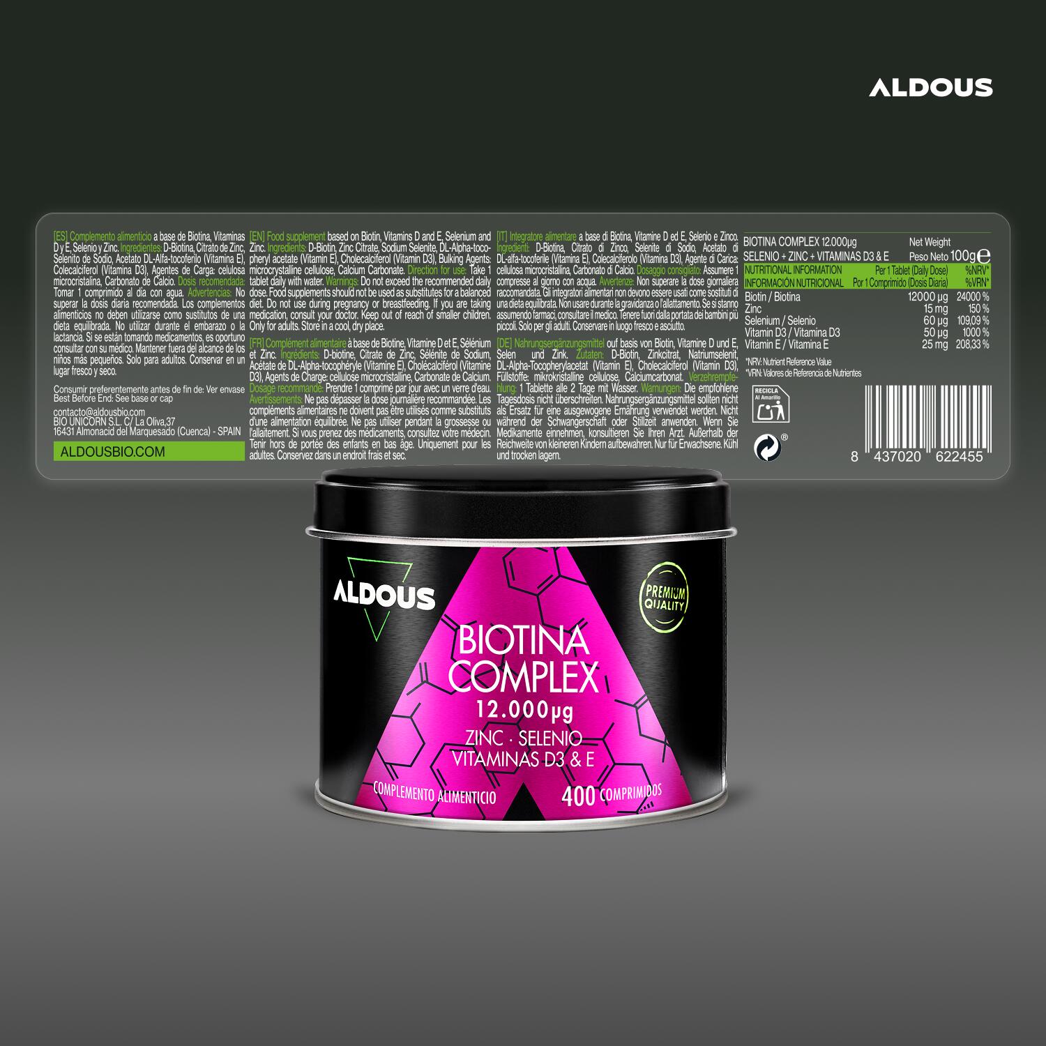 Biotine – 400 comprimés 6/7