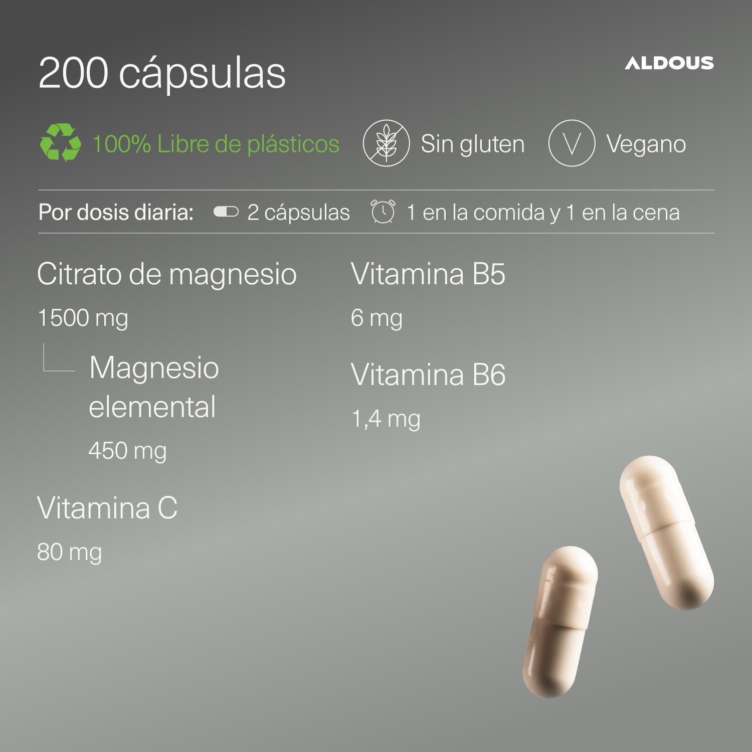 Magnesio con Vitamina C, B5 y B6 3/7