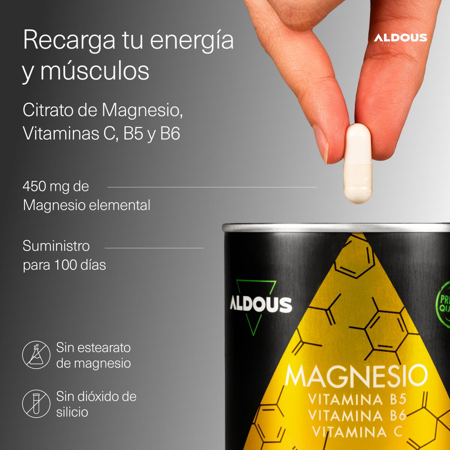 Magnesio con Vitamina C, B5 y B6 2/7