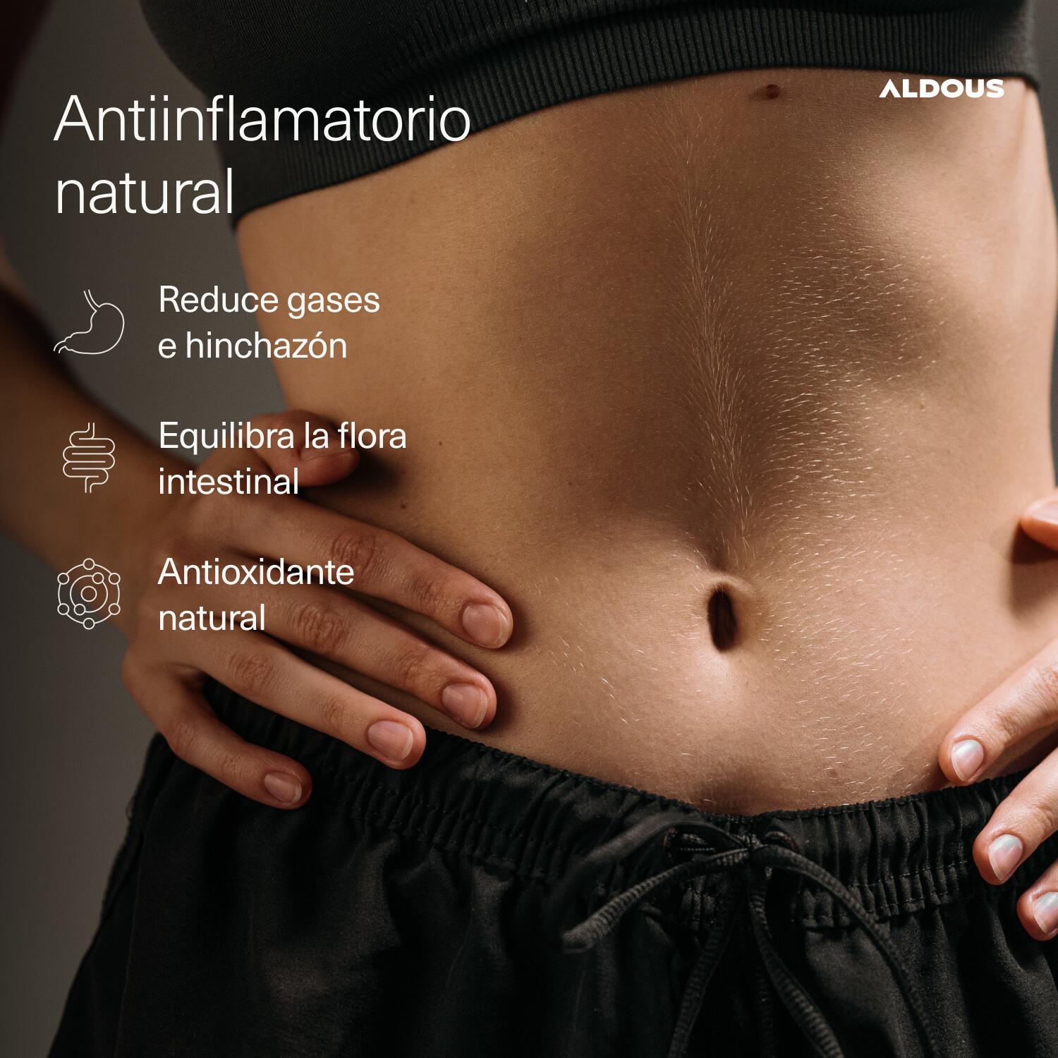 Cúrcuma con Jengibre y Pimienta Negra + PROBIÓTICOS - 2500 mg - 120 Gominolas 4/7