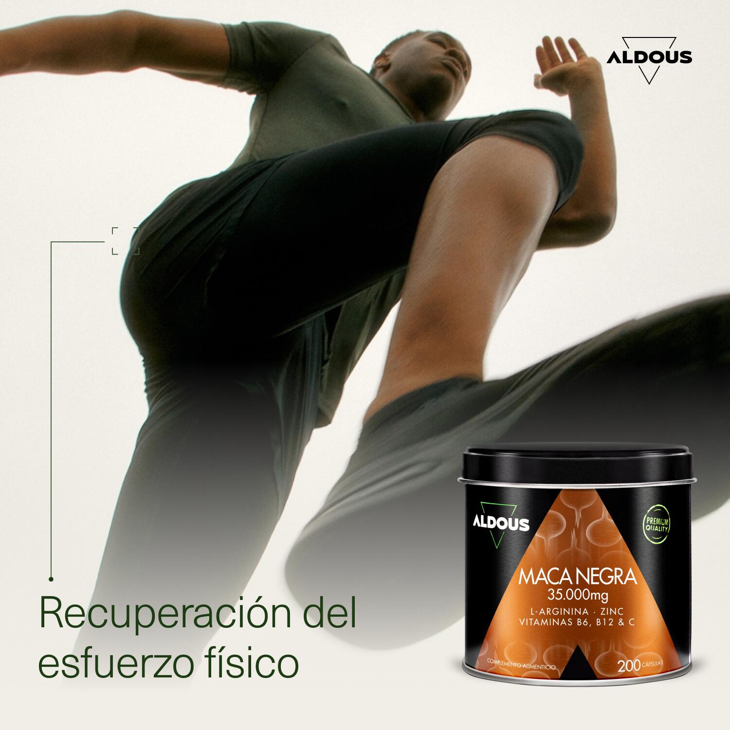 Black Maca - 200 cápsulas - Aldous 7/7