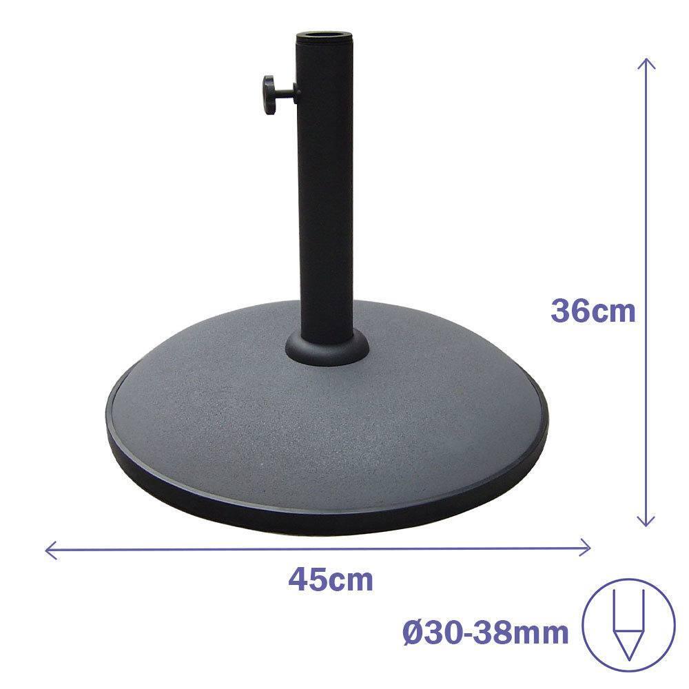 Base de Sombrilla Marbueno Cemento 20KG 45x36 cm 2/4