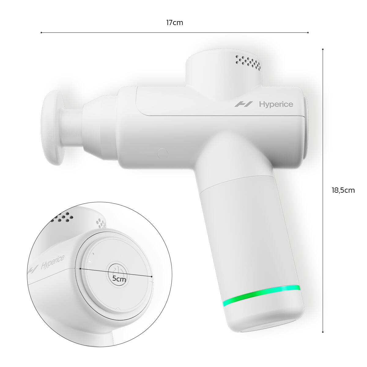 Pistolet de massage premium, léger et peu encombrant, Hypervolt go 2 3/8
