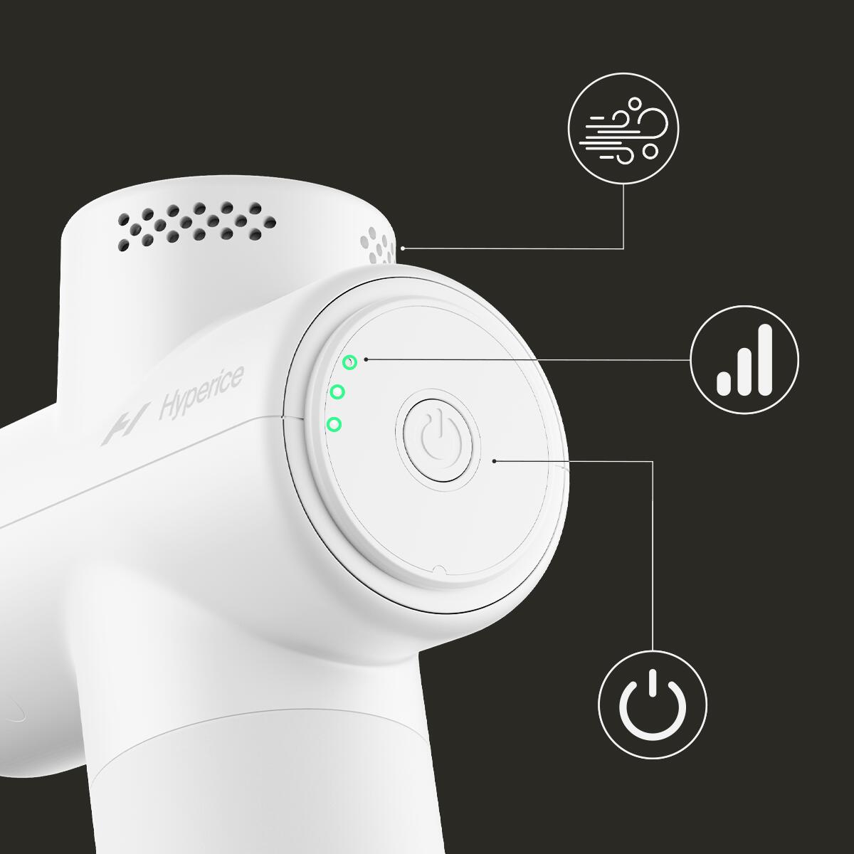 Pistolet de massage premium, léger et peu encombrant, Hypervolt go 2 5/8