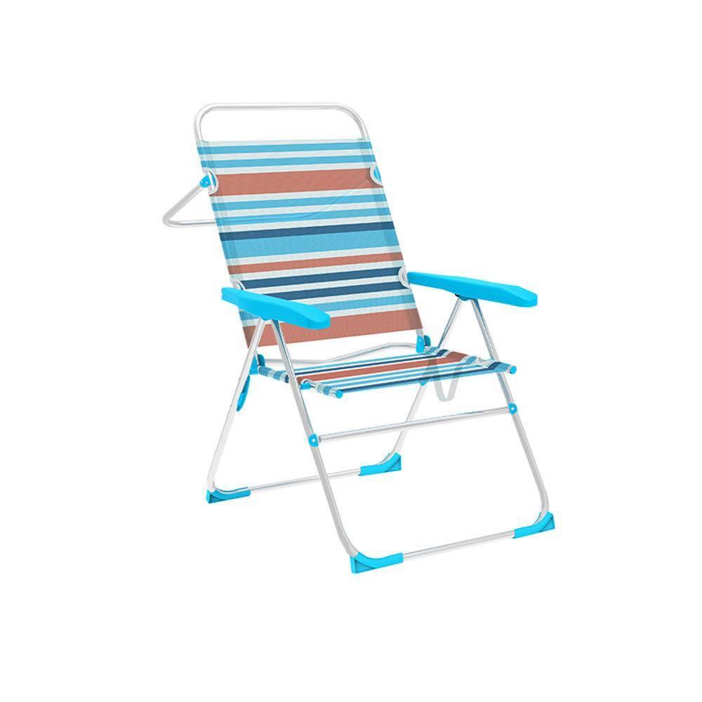 Silla Plegable Marbueno 5 Posiciones Aluminio Playa 1/4