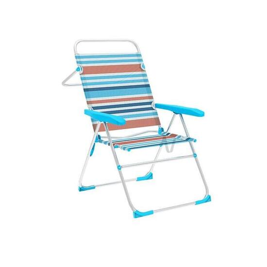 Silla Plegable Marbueno 5 Posiciones Aluminio Playa