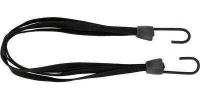 Bike tec elastische spanband, zwart, met 4 riemen