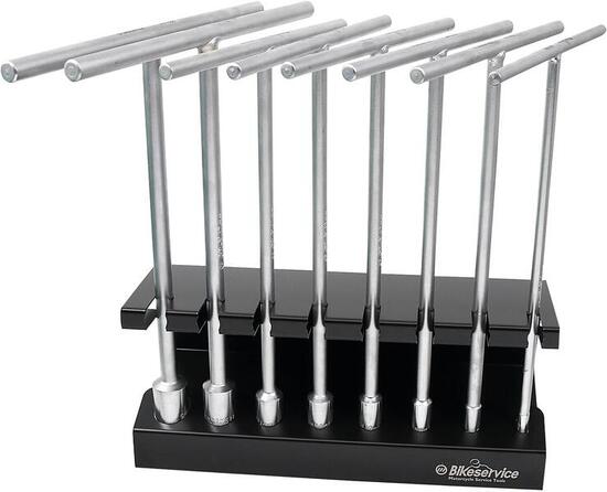 Set de clés hexagonales à manche en T Bikeservice 8 pièces 6–19 mm 300 mm