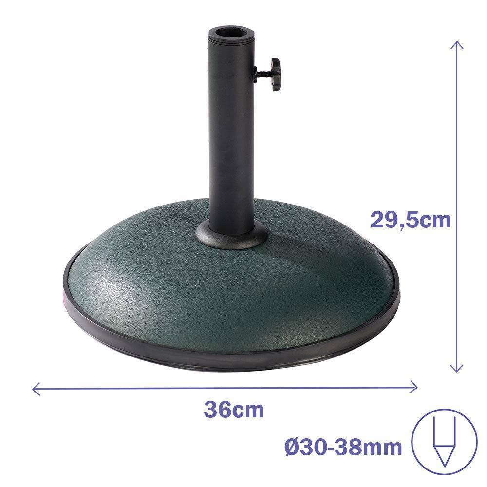 Base de sombrilla Marbueno de cemento 11KG para exteriores 2/4