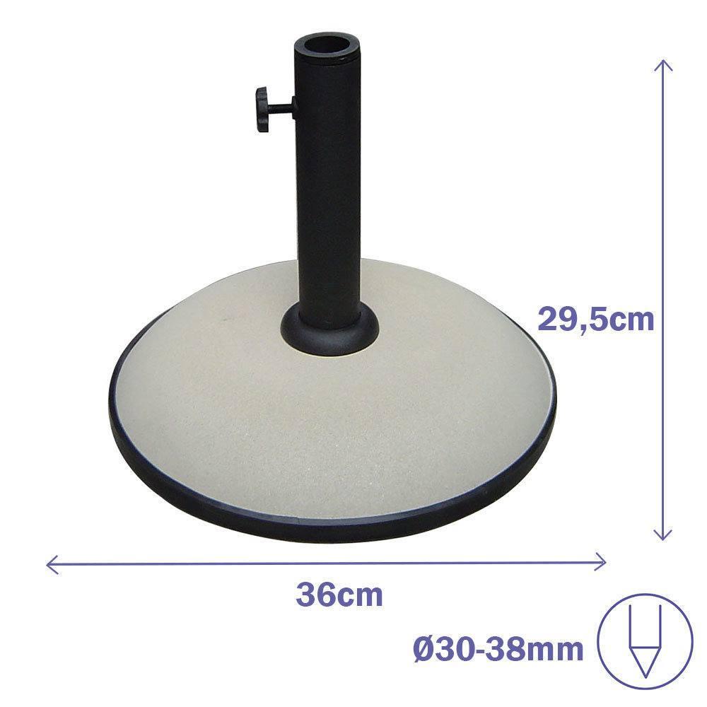 Base de Sombrilla Marbueno de Cemento 11KG 2/4