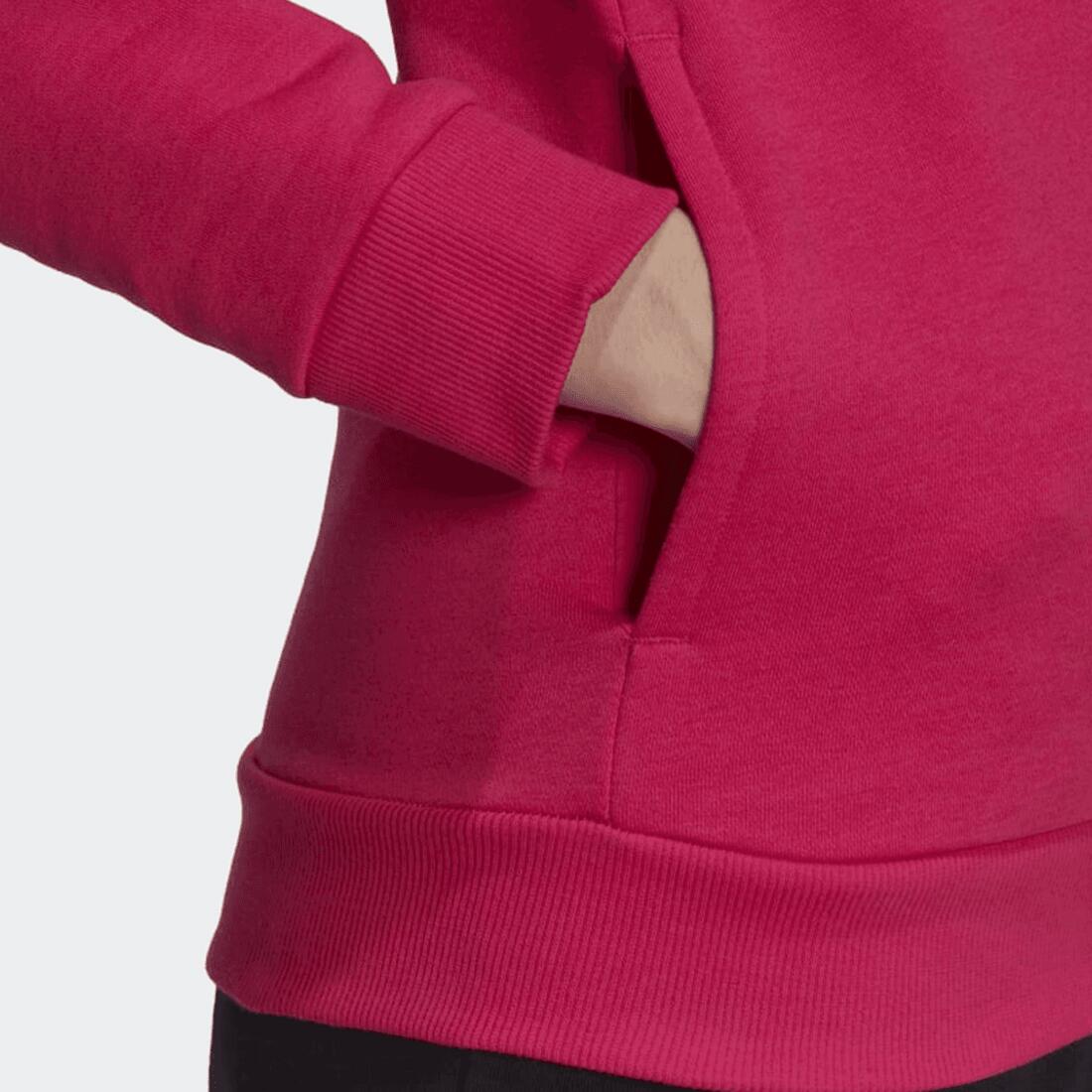 Felpa da donna in pile con logo adidas Loungewear Essentials 3/5