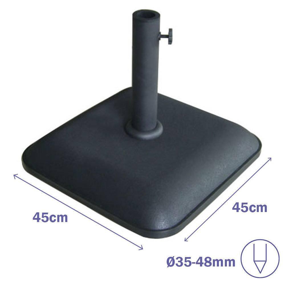 Base de sombrilla Marbueno de cemento 25KG para jardín 2/4