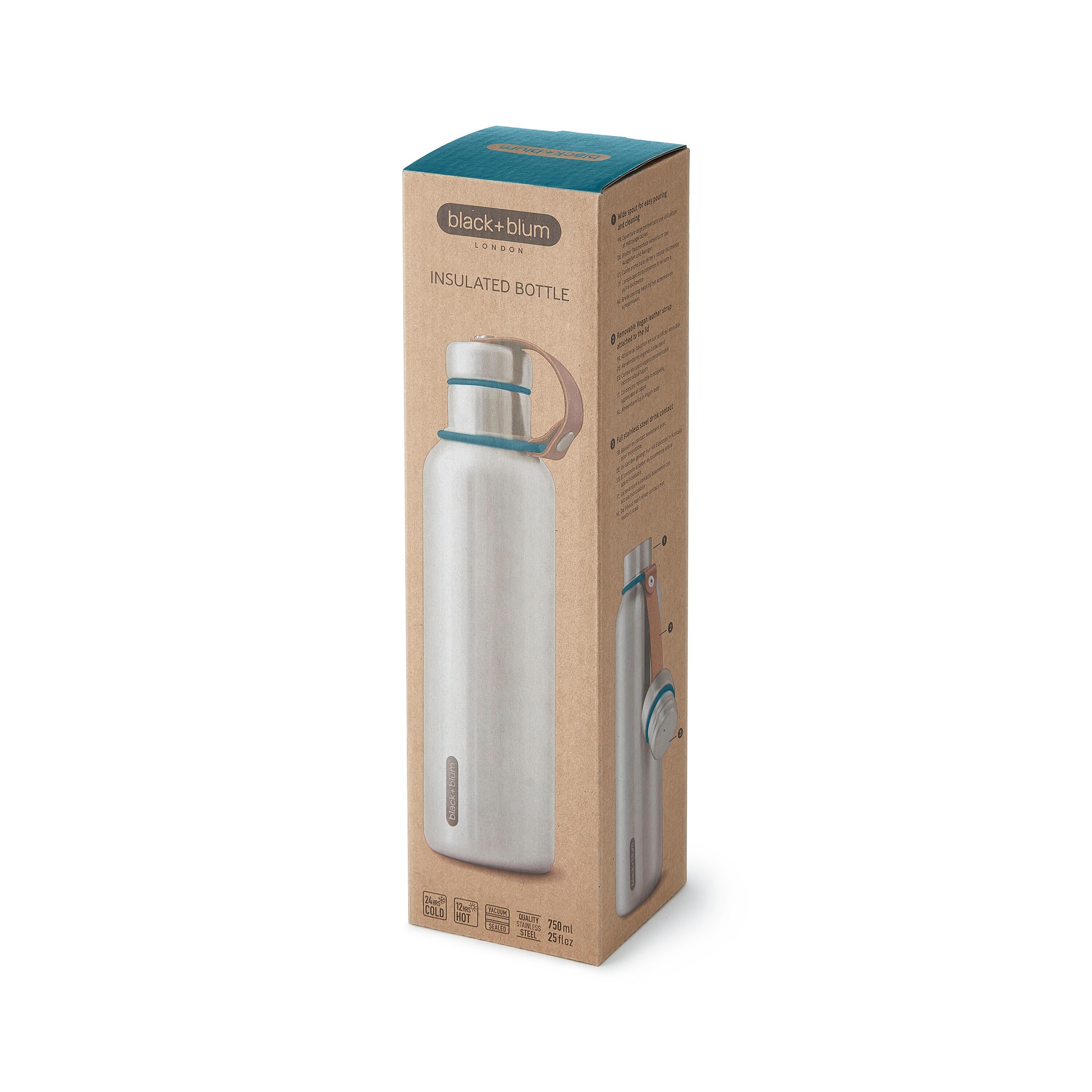 GOURDE ISOTHERME-OCEAN-750ML-EN ACIER INOX-24H CHAUD  12H FROID 6/7