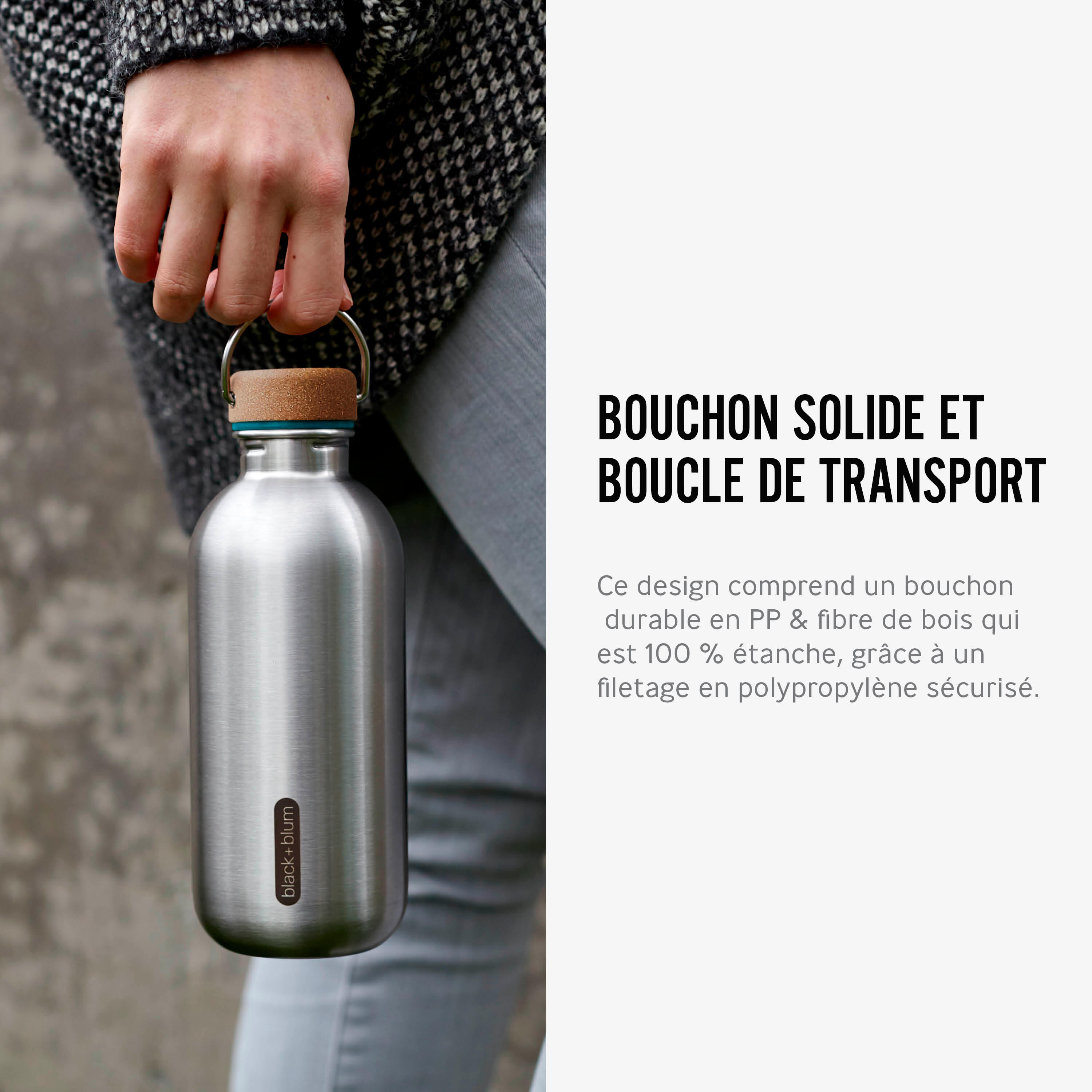 Edelstahlflasche Steel Bottle 600 ml ozean 4/6