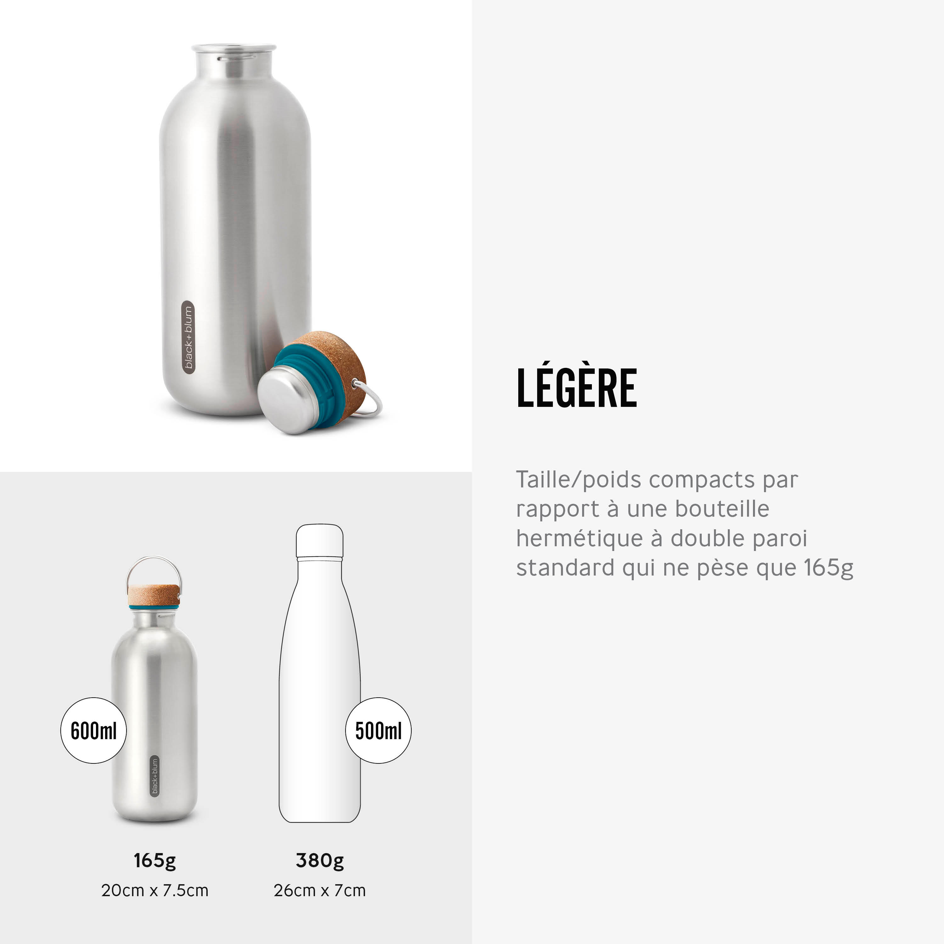 Edelstahlflasche Steel Bottle 600 ml ozean 6/6