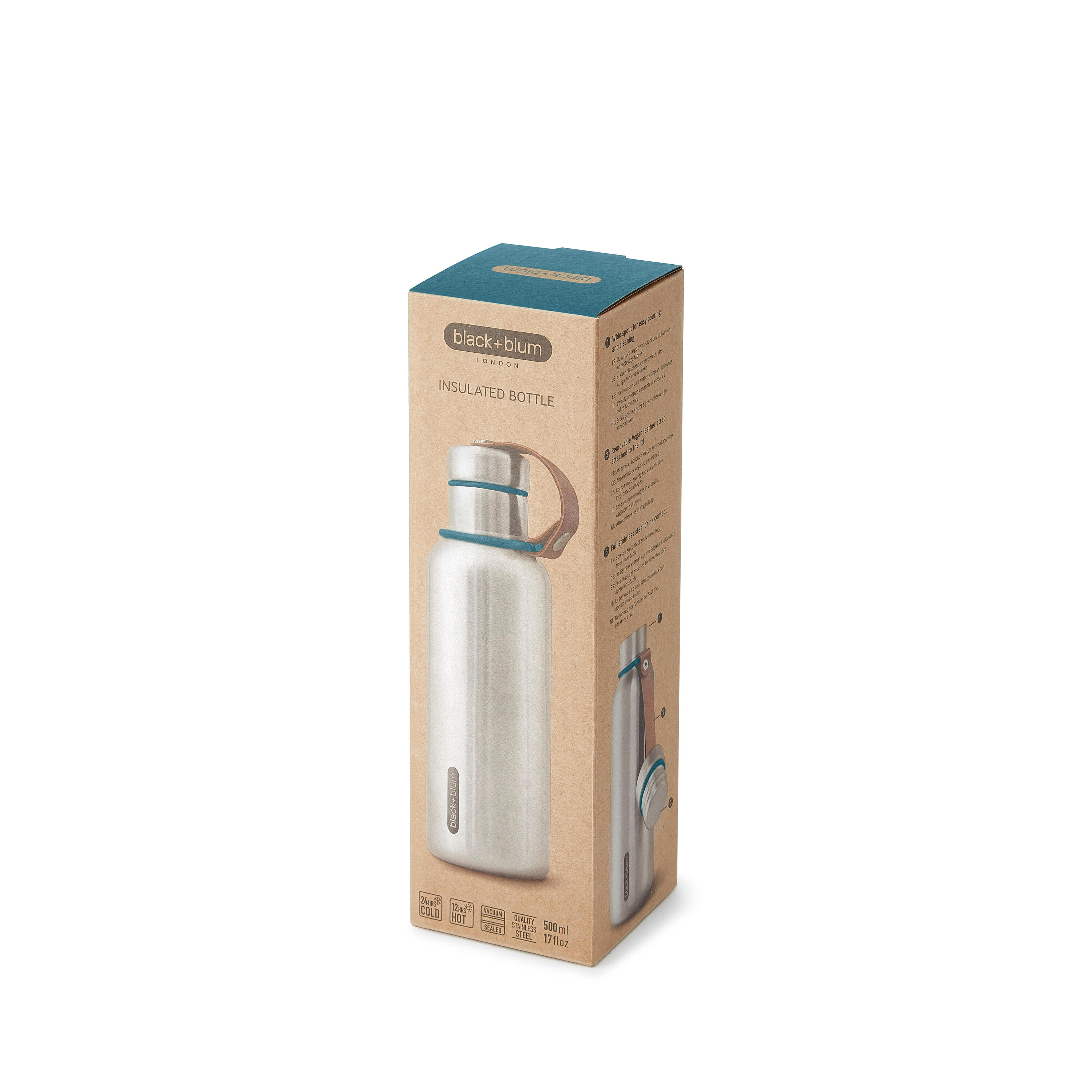 GOURDE ISOTHERME-OCEAN-500ML-EN ACIER INOX-24H CHAUD  12H FROID 5/7