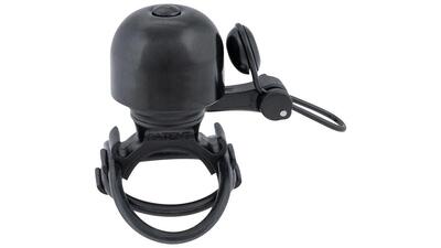 Contec diamond bing mini fietsbel messing ø26 mm zwart universeel
