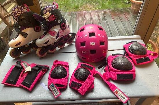 Entre Particuliers - Patins à roulettes Oxelo taille 30-32 et protectio