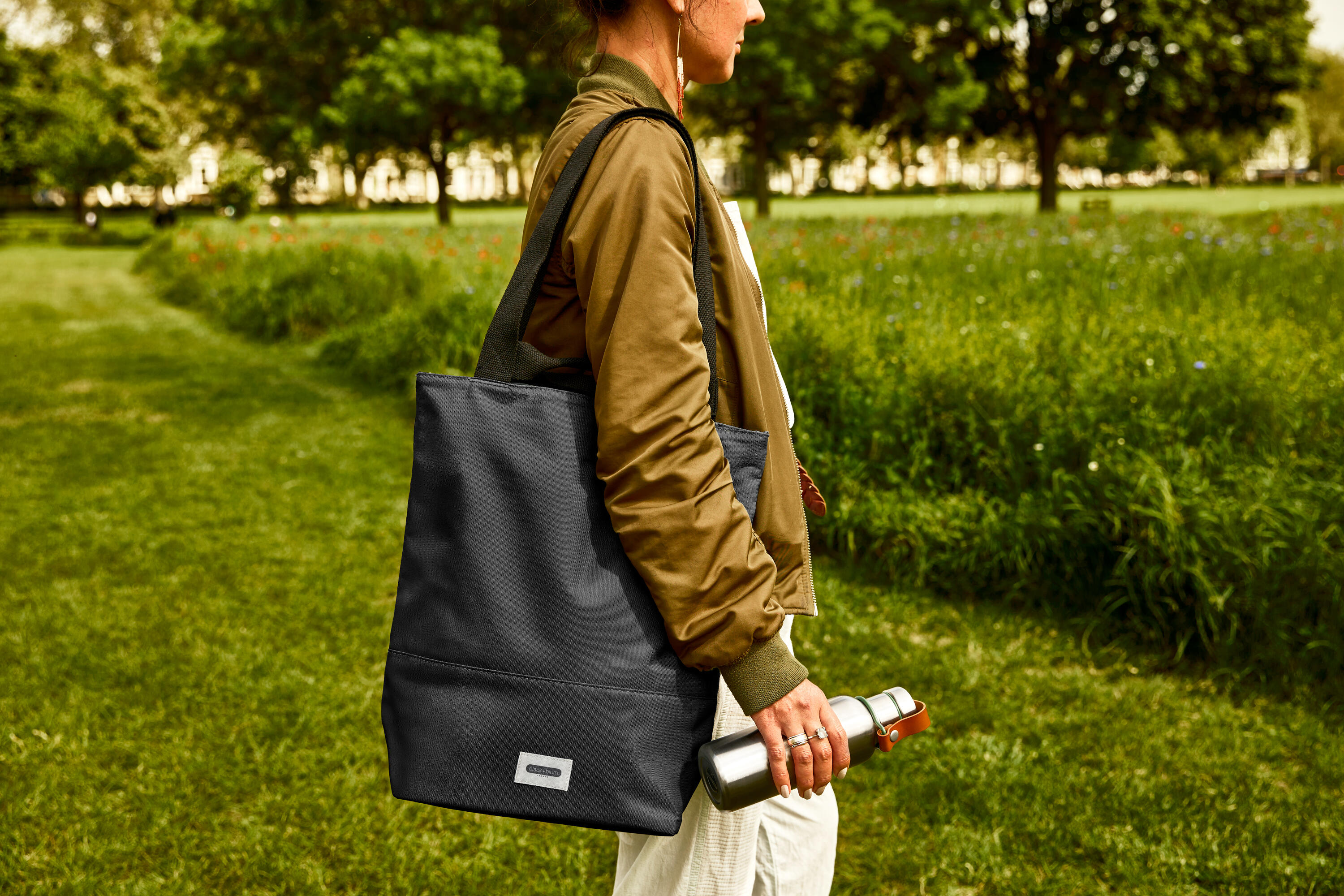 Tote Bag Isotherme Noir 16L- 2 Compartiments et Poche Zippée Intérieure 3/7