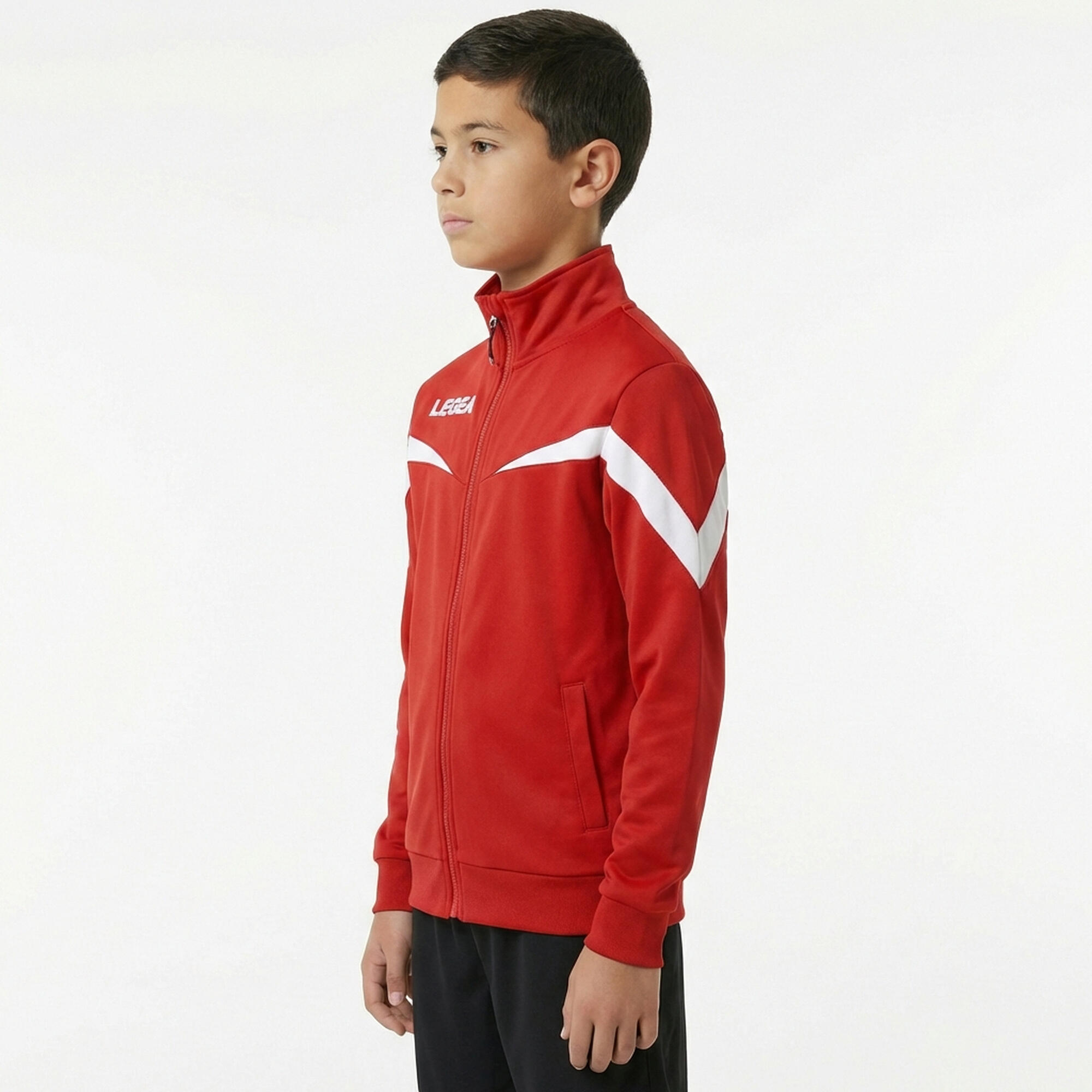 Homme Course Veste Salvador Caractéristiques Clés Rouge-Blanc 3/5