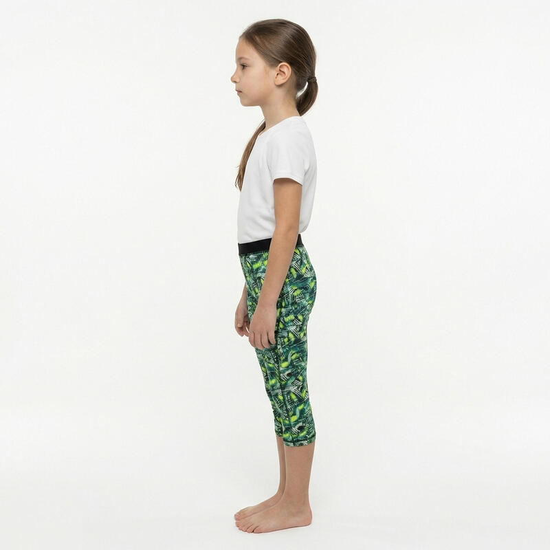 Femei Running Pinocchietto Compressiv YAXIS Traspirant Comfort Verde-Ac